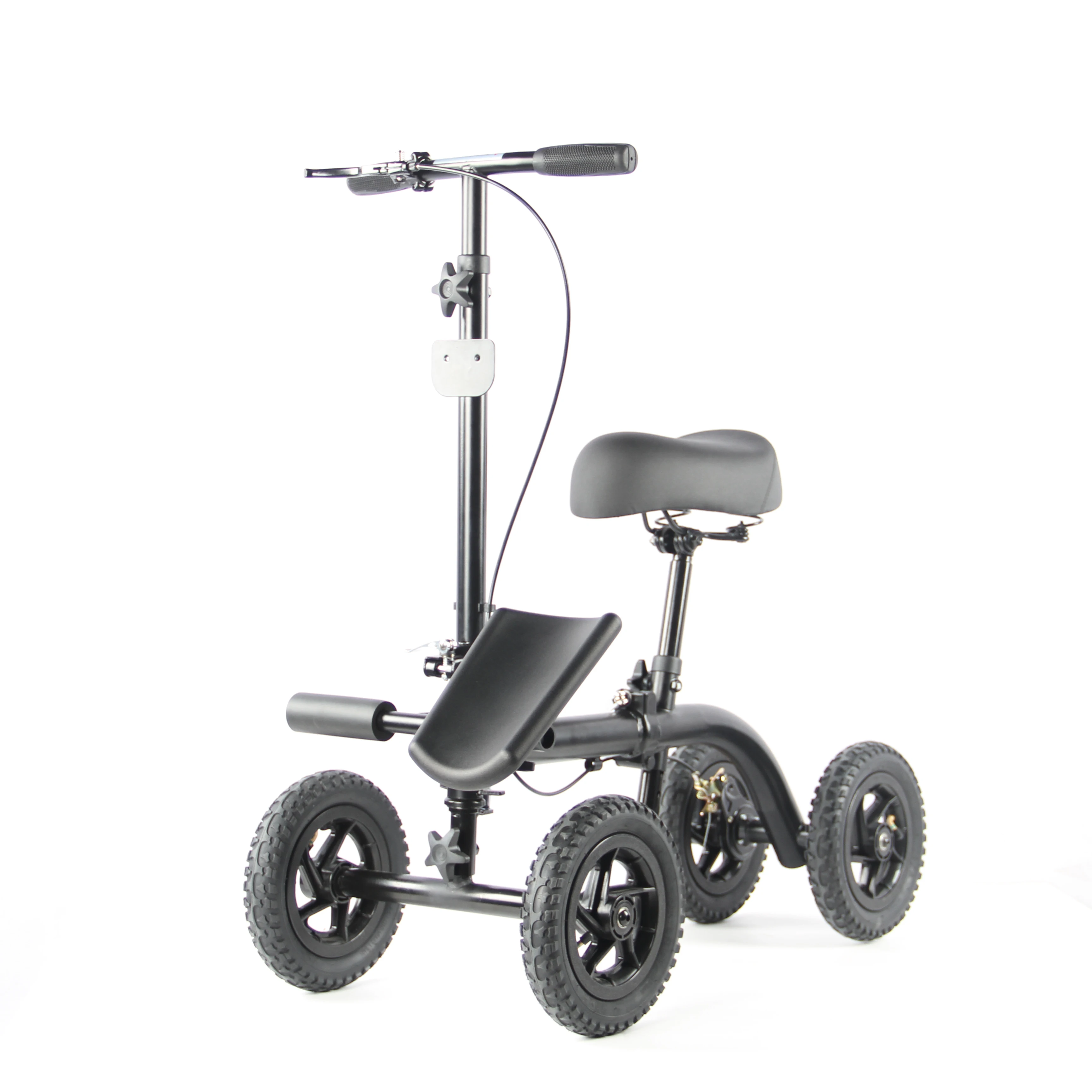 Сапоги до колена rollator Уокер Скутер 4 колеса стальная рама Сидящая коленный сустав Уолкер управляемые коленные