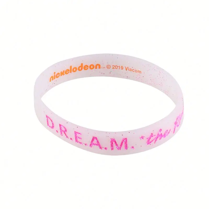 Silicone Wristband Free Sample Custom Logo Printing 25mm Width Personalizedl NFC Fabric Elastic Bracelet