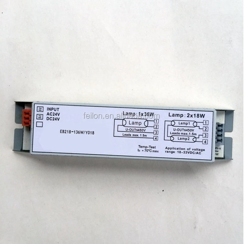 High quality  AC/DC12V/24V electronic ballast factory price 24V fluorescent electric ballast