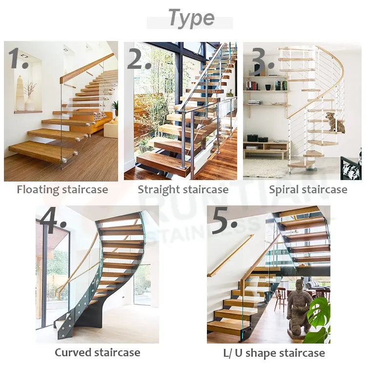 Modern bespoke building indoor warehouse loft stair oak wood metal step helical spiral staircase
