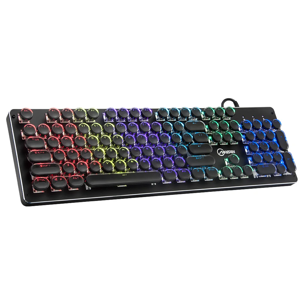 Popular CK109 Wired 104 Keys RGB Backlit Computer Mechanical Gaming Keyboard