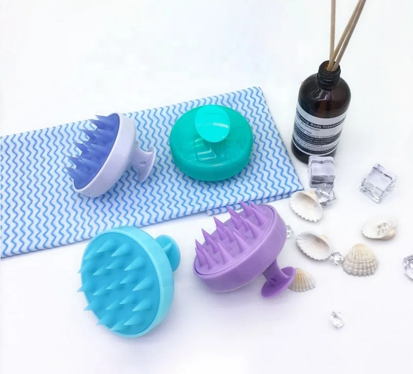 Wholesale Portable Custom Silicone Scalp Massager Hair Massage Brush