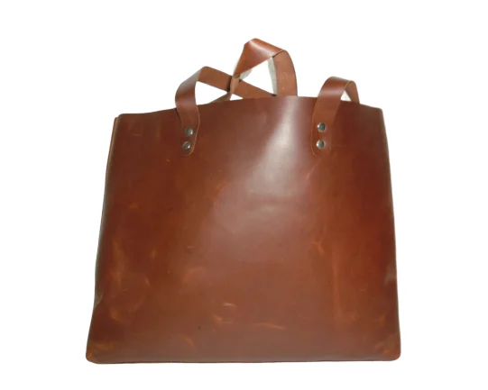 Кожаная сумка-тоут ручной работы большая сумка-шоппер женская сумка через плечо