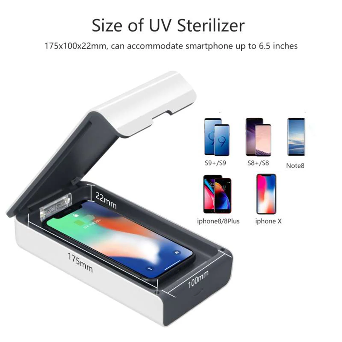 
Uv Light Sterilization Charging Box Cellphone Uvc Sanitizing Cleaner Sterilizer Machine Mobile Cell Phone Sanitizer And Charger 
