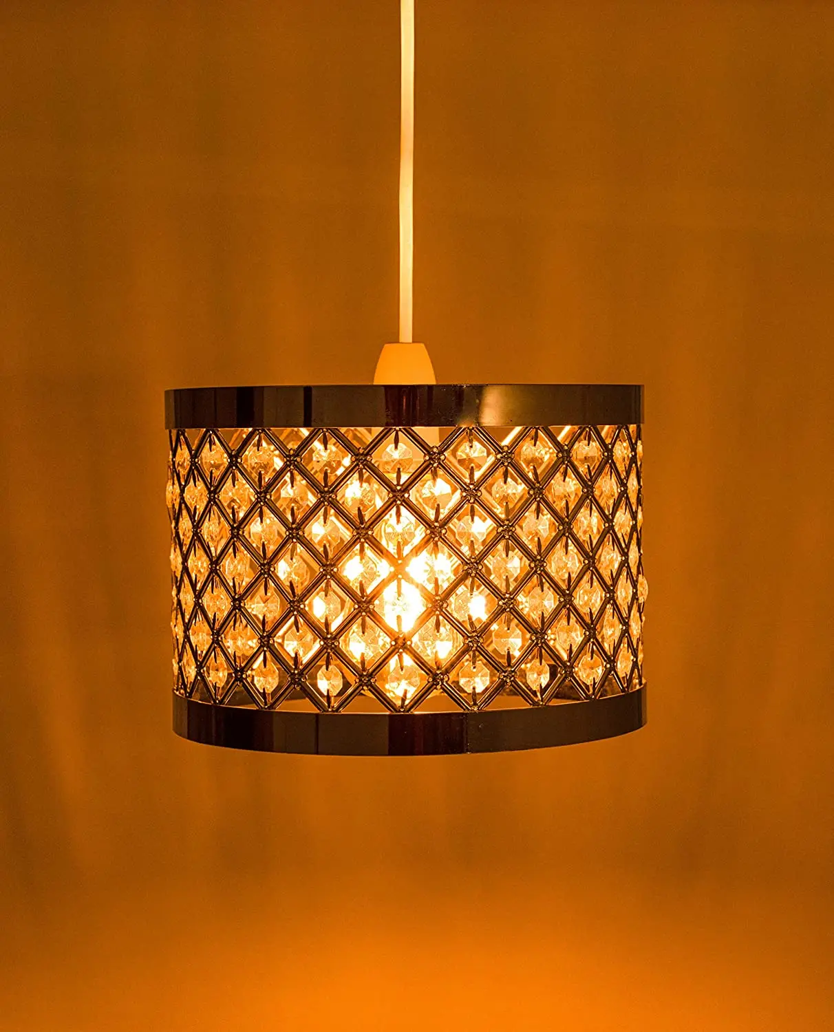 Modern crystal chandelier lampshade lighting covers  Sparkly Ceiling Pendant Light Shade