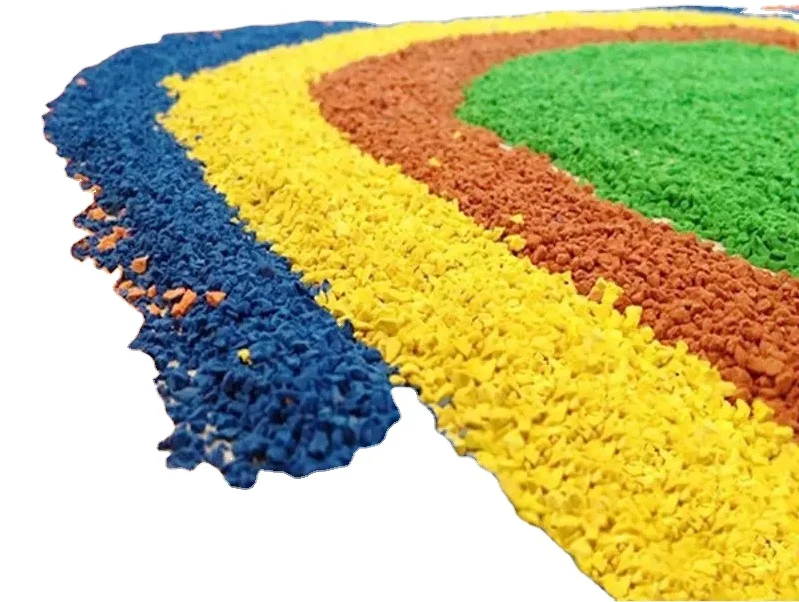 WA approved with different colored EPDM granules for playground sports field