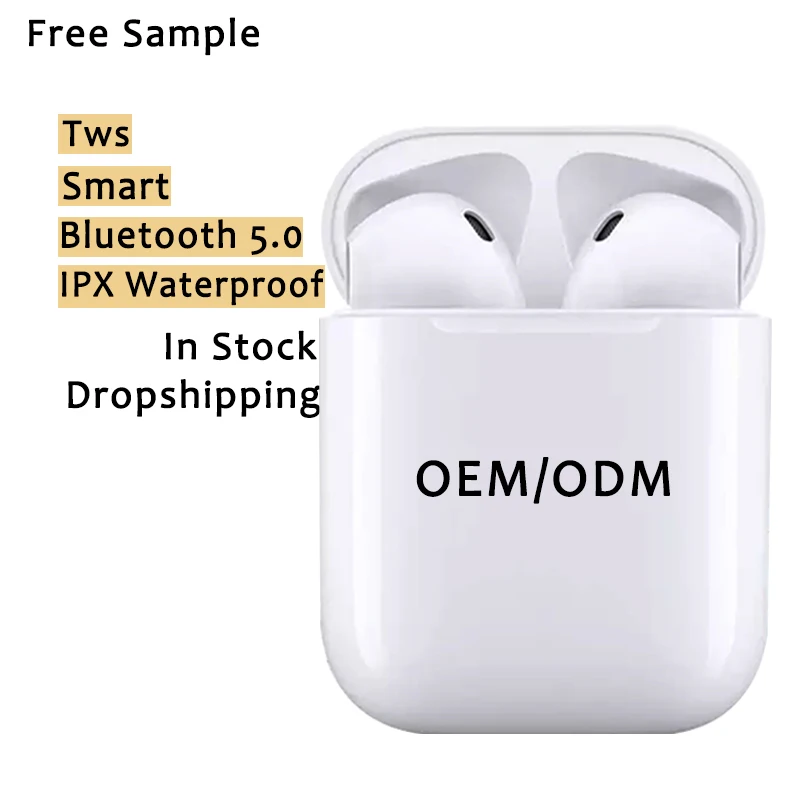 2021 new dropshipping free sample earbuds true wireless earbuds i12 earphone tws i12 earbuds