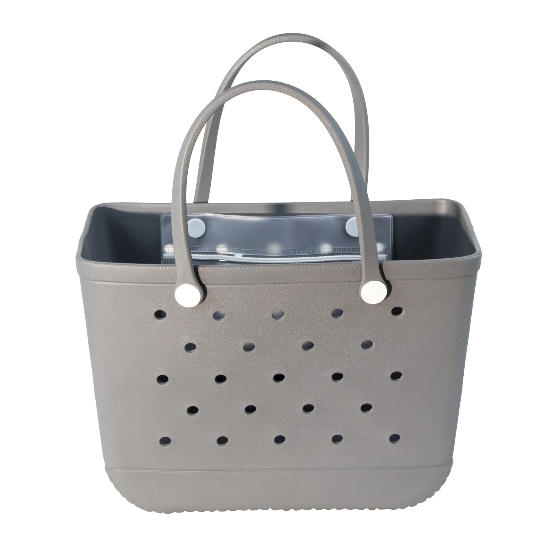 Summer Factory Waterproof Lightweight Travel Beach Bag Silicone Shopping Tote Bag Candy Color Jelly Large Capacity Beach Bag