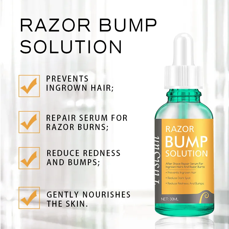 Hair Removal Cream Razor Bump Stopper Ingrown Hair Treatment After Shave Reduce Dark Spots Redness Razor Burns Solution