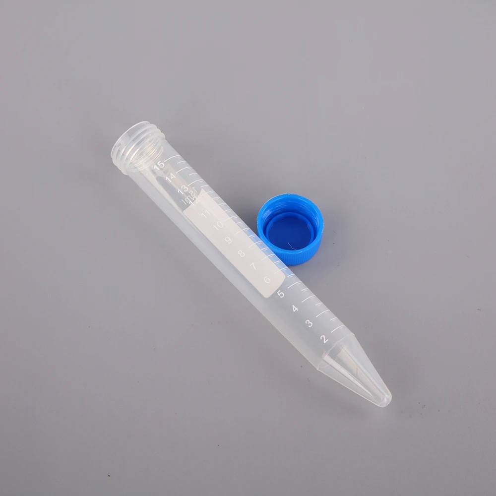 Laboratory Leak Proof Plastic Rna Dna Free Sterile Clear 15ml 50Ml Centrifuge Tubes With Screw Hat