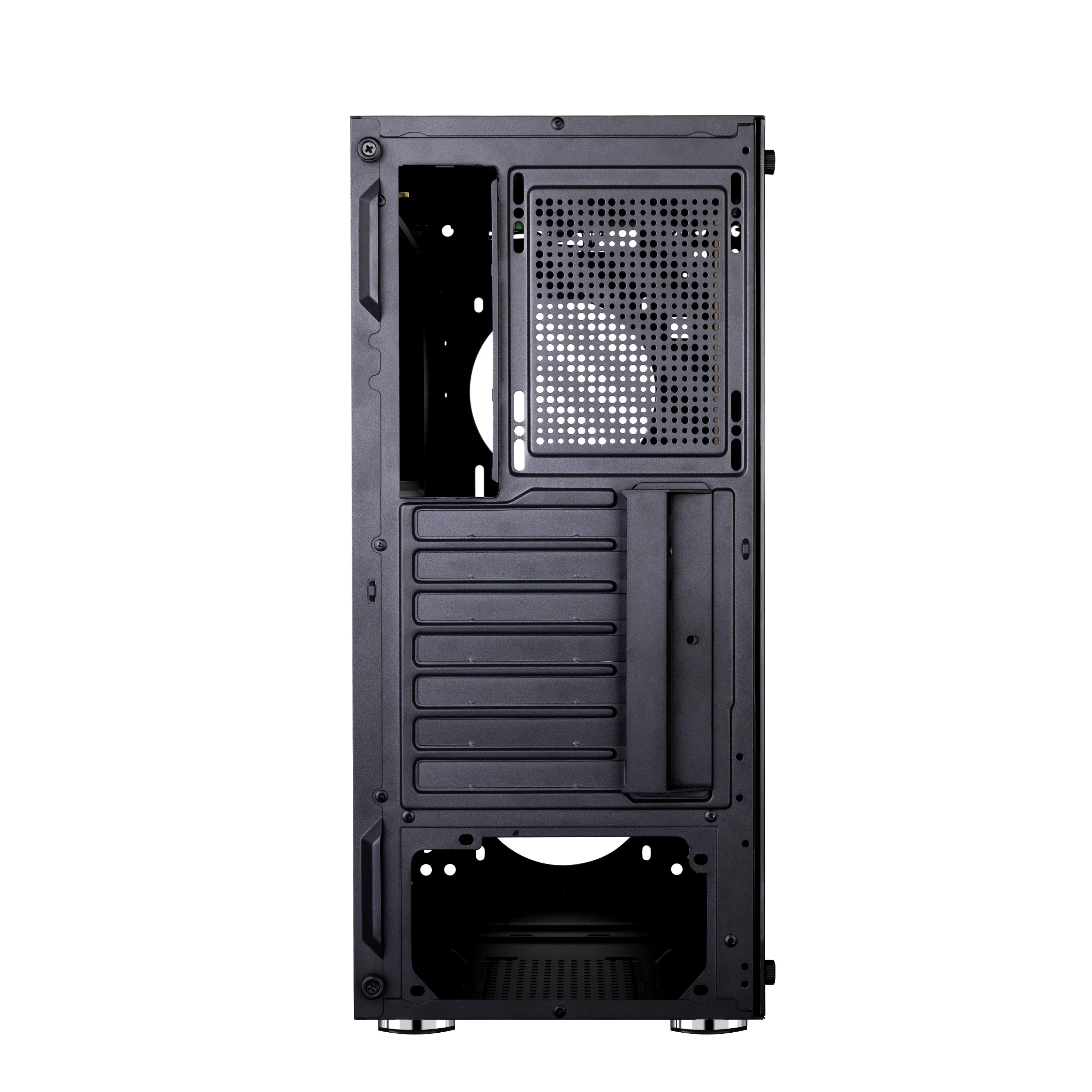 Оптовая продажа заказной прозрачный белый atx pc чехол с RGB светом