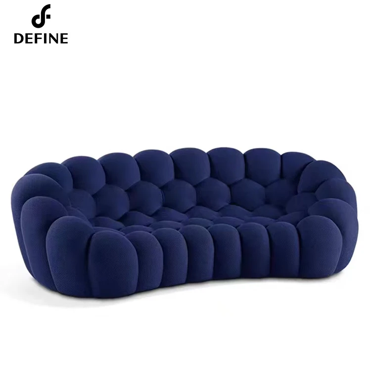 High quality comfortable fabric bright color bubble sofa for bedroom living room