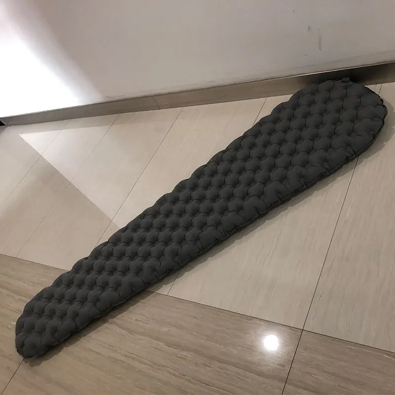 Outdoor sleeping air camping mattress waterproof inflatable lightweight folding sleeping pad for travel