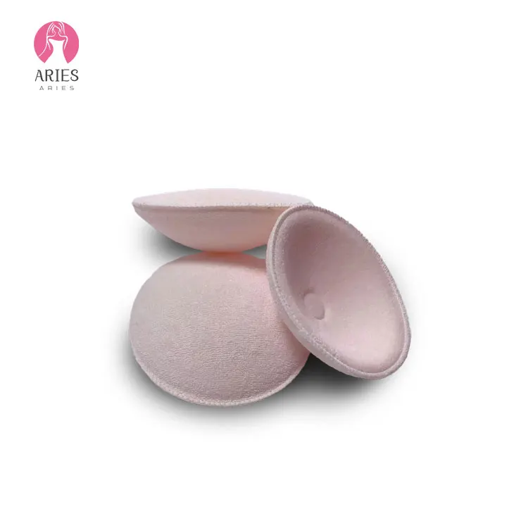 RD04-04  Factory wholesale waterproof cotton washable nursing pad reuseable breast pads natural