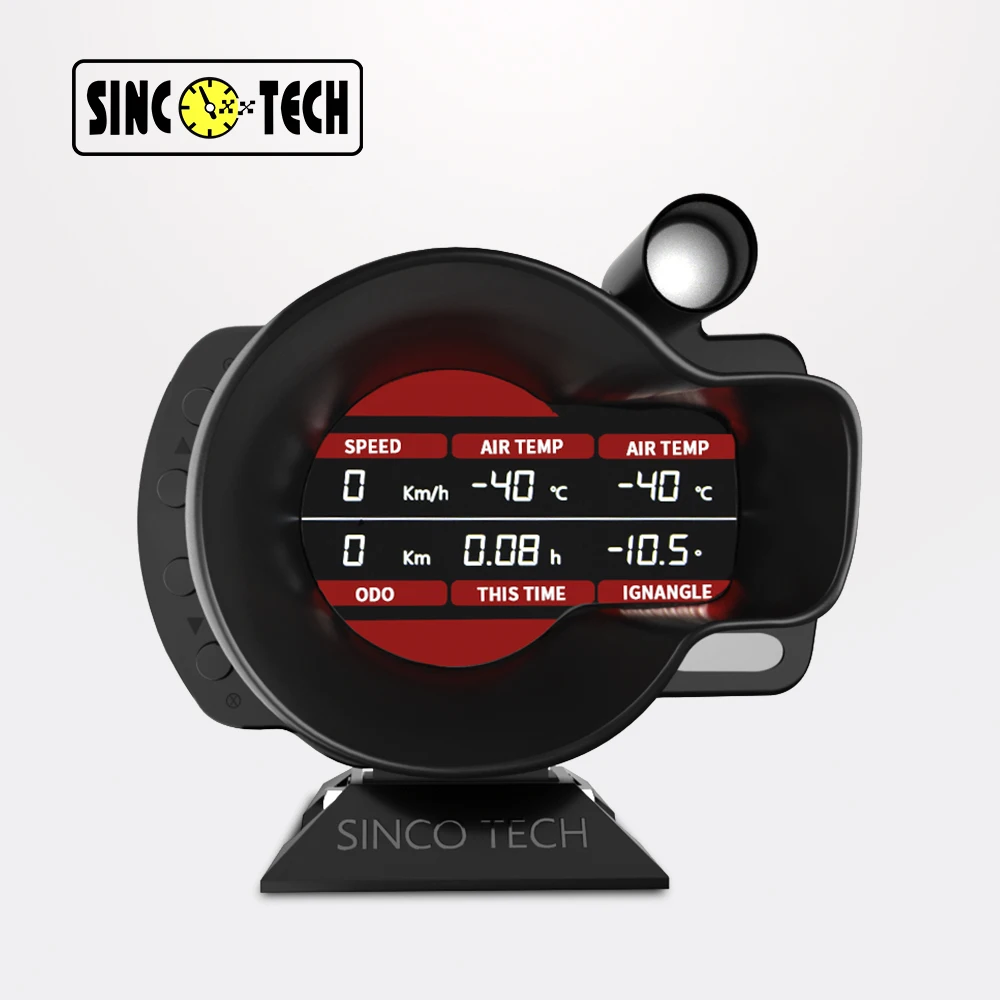  Sinco Tech Универсальный OBD ii OBD2 автоматический измерительный прибор с ЖК-дисплеем 18 в 1 Спидометр Умный Цифровой тахометр