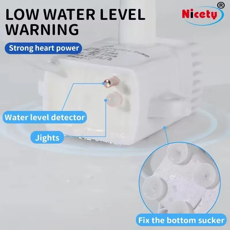 2.5L Ultra Quiet Automatic Cat Drinking Fountain Pet Water Dispenser Automatic Filter Auto Power Off DogCat Water Fountain