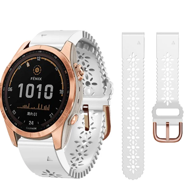 For Garmin Fenix 7S 6S Pro 5S Plus Quick Release Watch Strap Descent Mk2S Instinct 2S D2 Delta S Silicone 20mm Band Bracelets