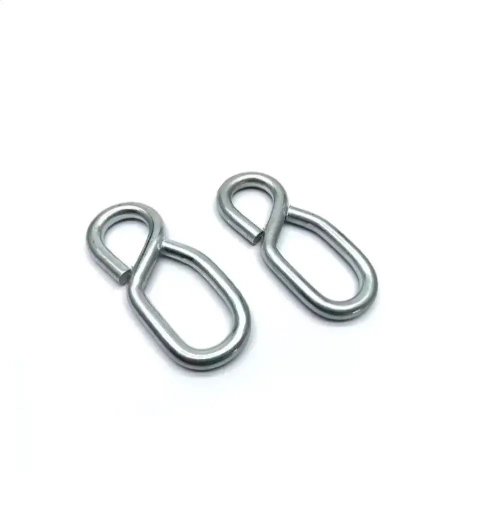 JRSGS Customized High Quality Rope Wire 8 Shaped Hook Steel Snap Hook Carabiner Rigging hardware hammock hook