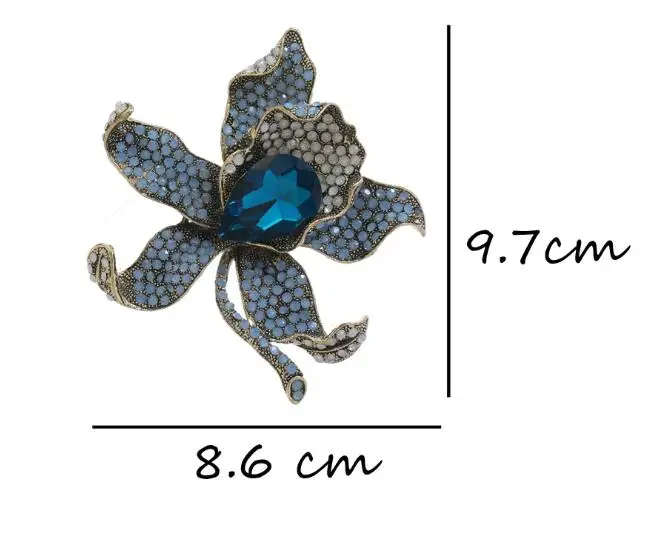 rhinestone brooch