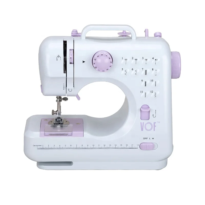 VOF FHSM-505 Cheap Manual Mini Overlock Lockstitch Sewing Machine multifunction leather bag jeans sewing machine