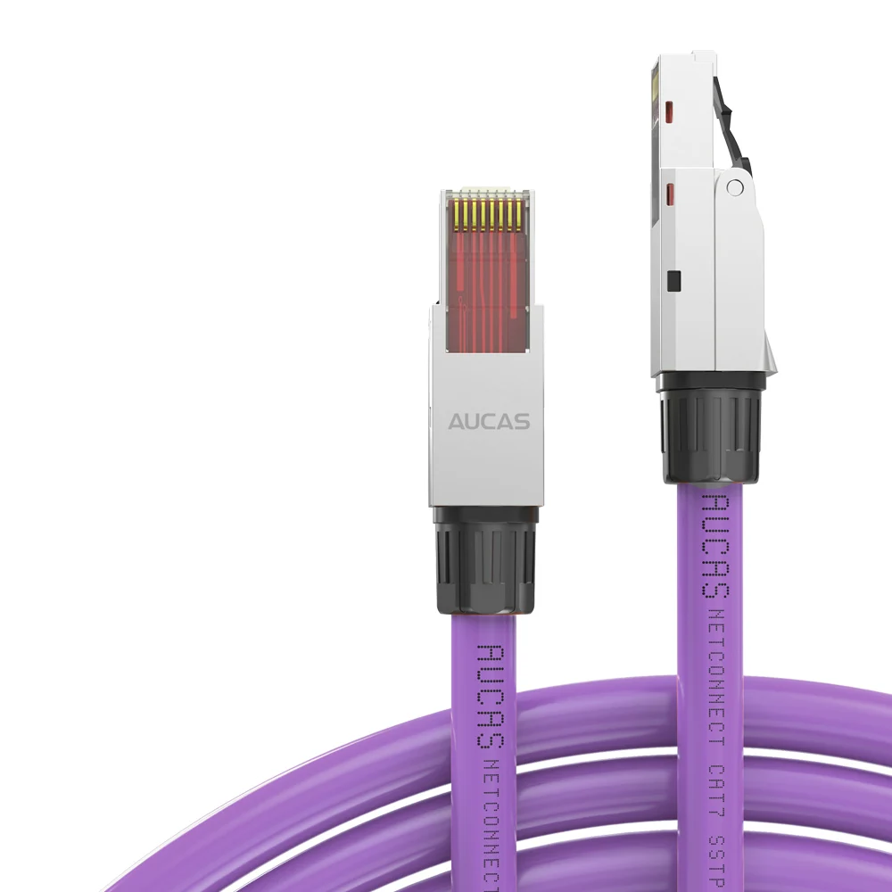 Factory Direct Shielded Network Patch Cord Cat 7 RJ45 Modular Plug SFTP Ethernet Cable