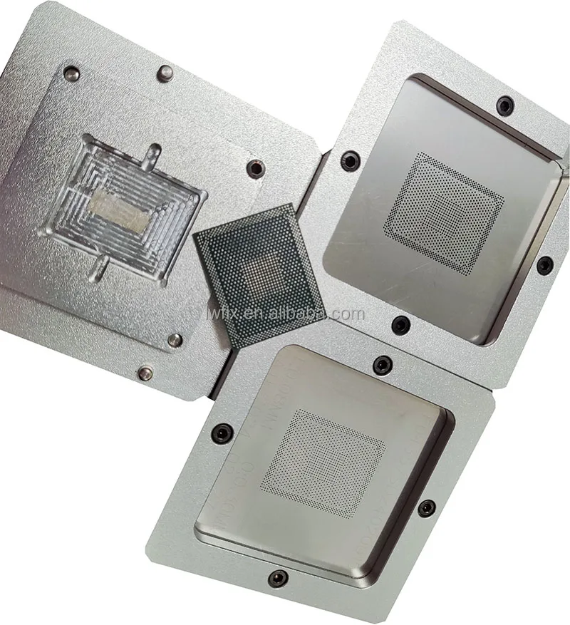 Direct Heat BGA Stencil Reballing Kit Electronics Production Machinery Fit for Solder Balls Rework Station