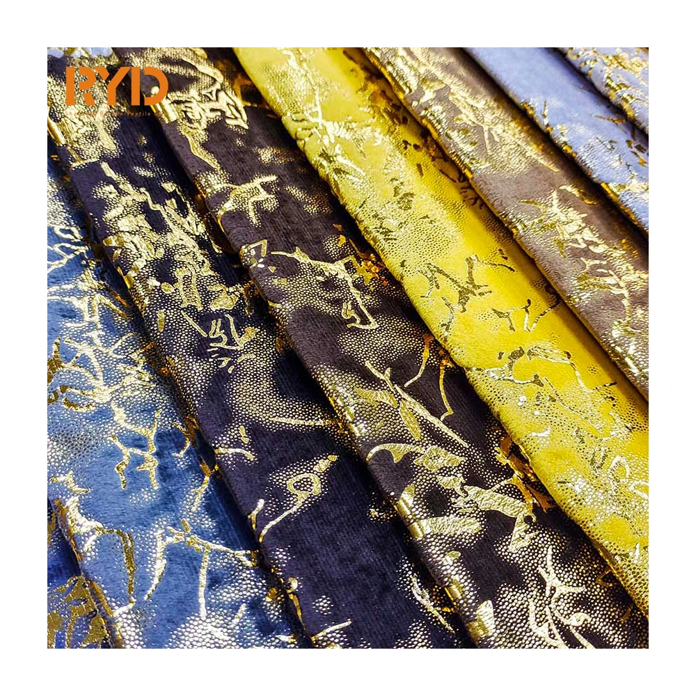 Holland Velvet New Foil Polyester Knitting for Furniture and Upholstery Sofa Fabric