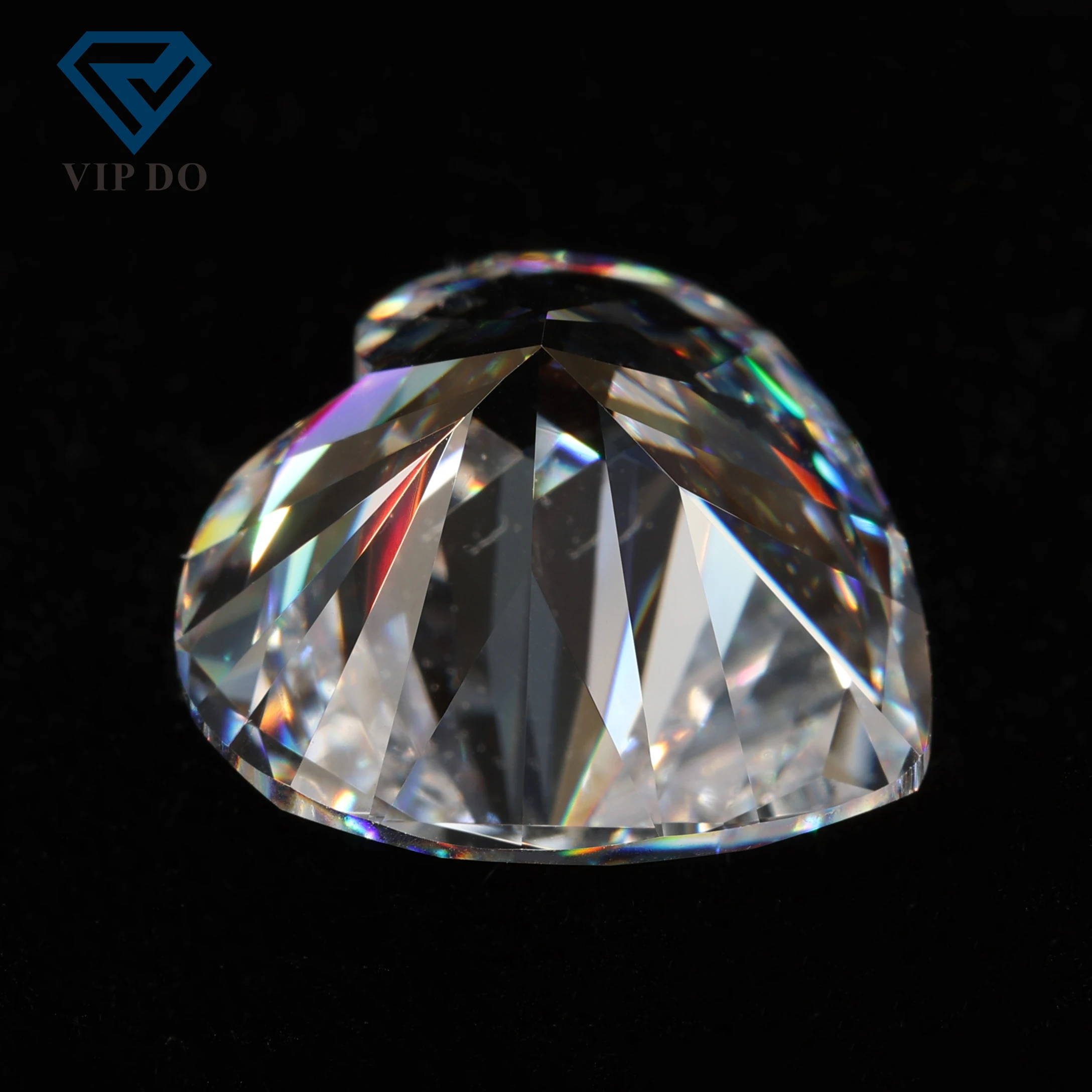 5A quality CZ 3*3mm-12*12mm white colorless heart cut cubic zirconia gemstones synthetic heart shape zirconia loose CZ stones