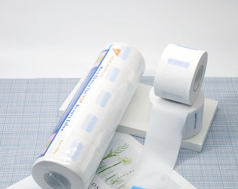 Hair salon 5 rolls per barrel Disposable Neck Paper neck Strips