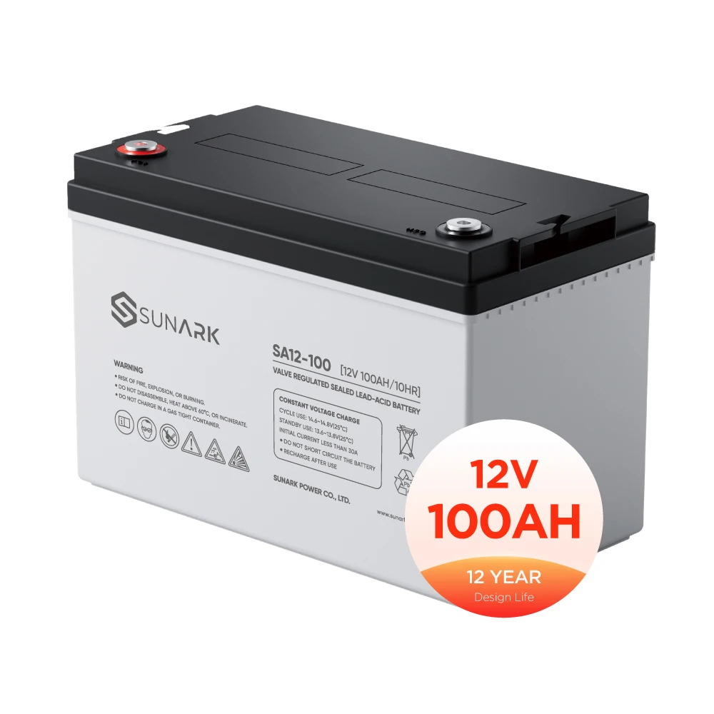 Солнечная батарея Sunark Gel Type 12V 25Ah 100Ah Batterie гель для инвертора