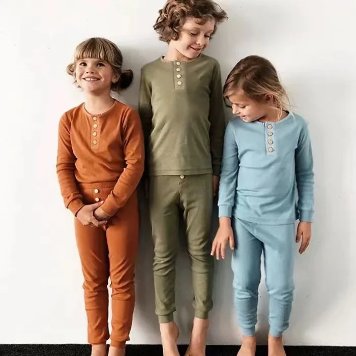 organic cotton baby pajamas bamboo toddler loungewear infants jammies Boys pyjama sleepwear kids set toddlers fall pajamas