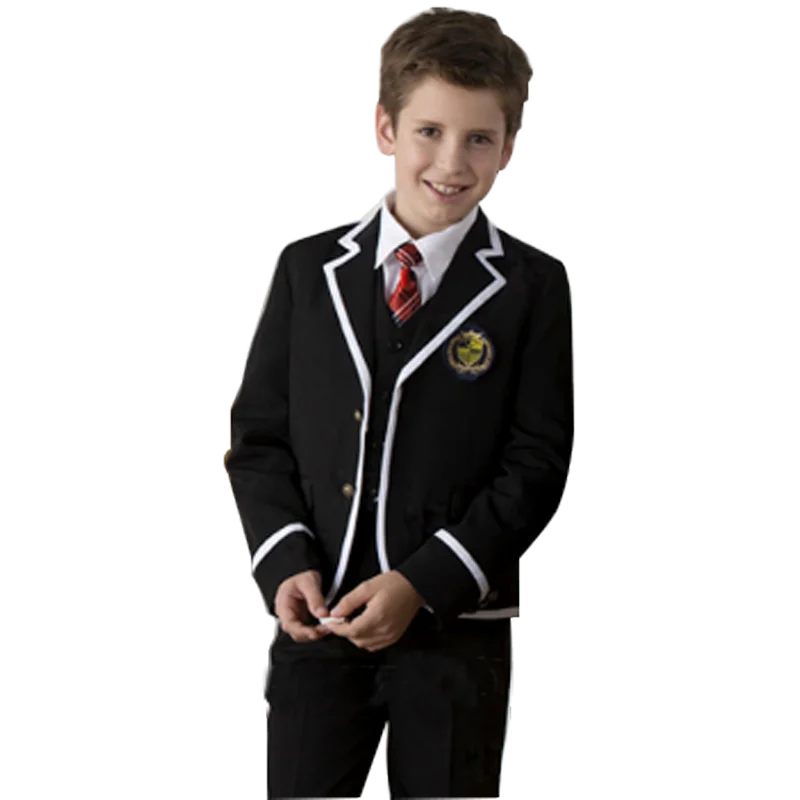 Overseas wholesale suppliers uniform school shirts solid color cardigan school uniform