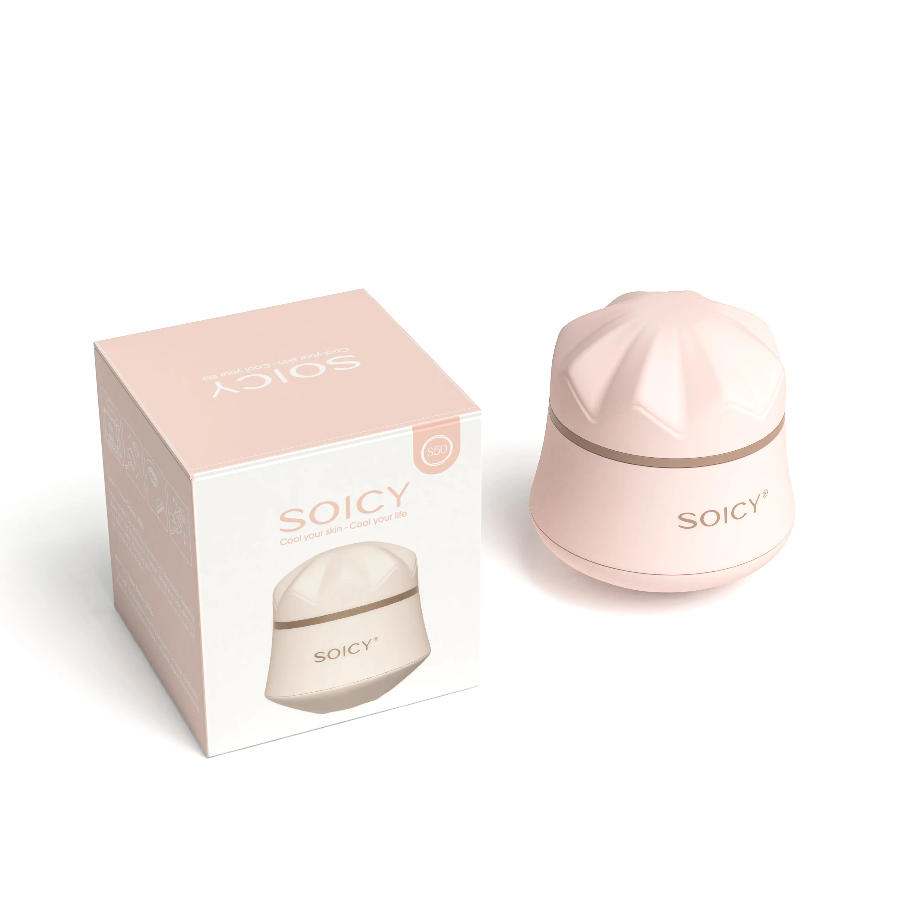 Лидер продаж Soicy S50 дермароллер охлаждающий кожу Дерма ледяной ролик лицо и тело антивозрастной металлический для лица