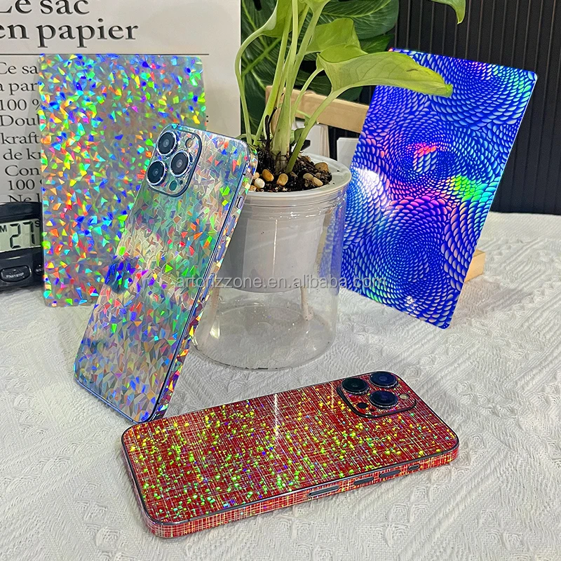 Mobile phone cutting plotter  back films for  phone screen cutting machine laser Rainbow back stickers