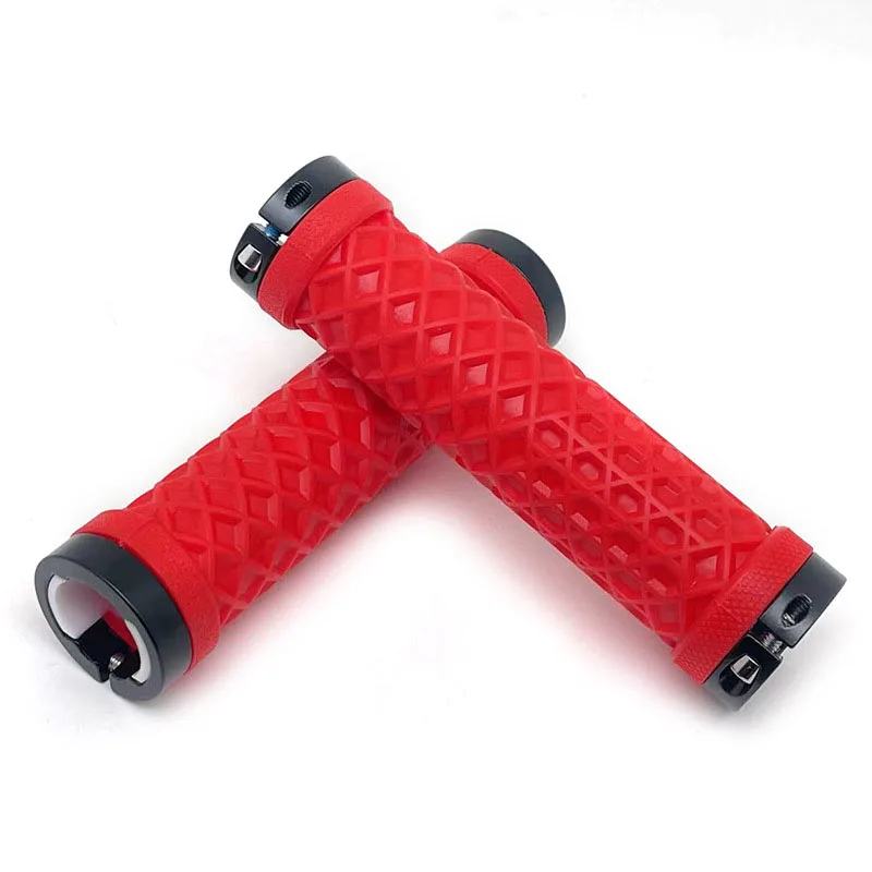 OEM Silicone Grip MTB Bike Grips Soft Mountain Bike Handlebar Cuff Shockproof Bicycle Handle Bar Grip Cuffs Bicycle Accessories