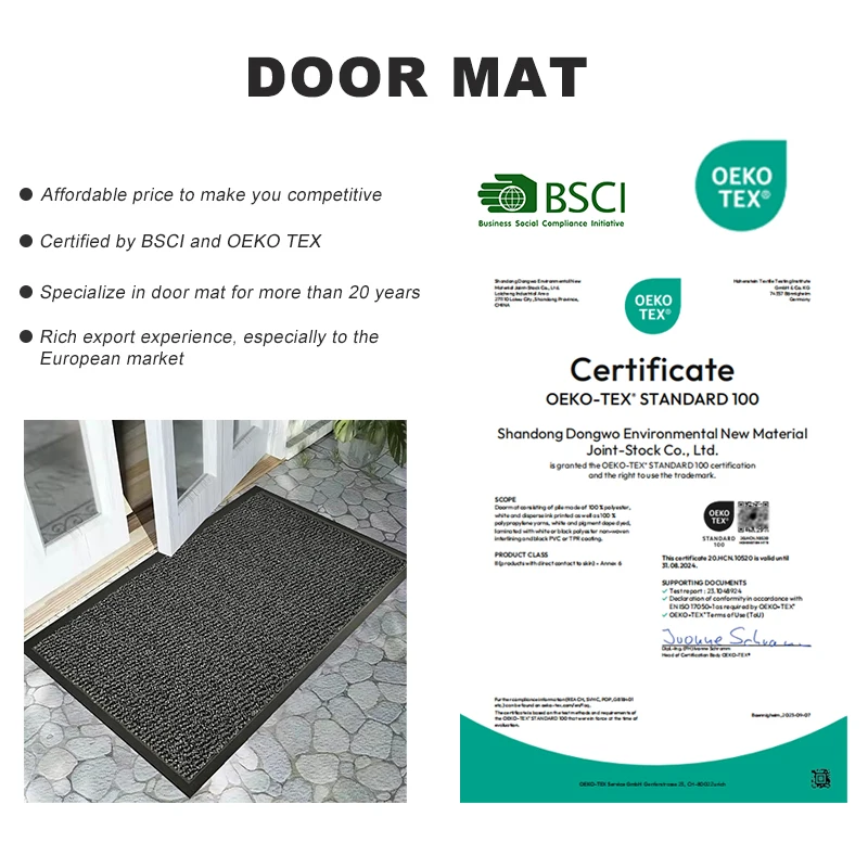 Machine Made Cut Pule Striped Used Home Door Mats and Carpets