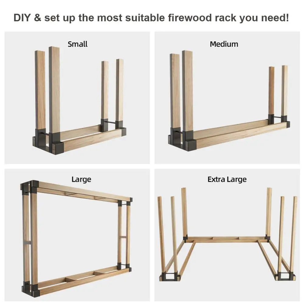 JH-Mech, Черное порошковое покрытие, подставка для дрова