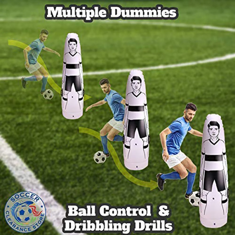 Soccer Inflatable Dummy Goalkeeper Defender Training Football Practice Tumbler Mannequin Shield soccer Dummies