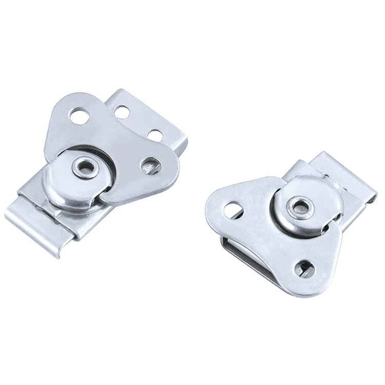 Stainless steel tool case hardware twist lock wooden box small butterfly latch