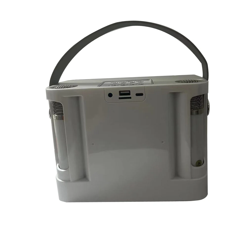 YS-219 Portable UHF HIFI Rechargeable Portable 2 Mic Wireless Microphone Karaoke Microphones