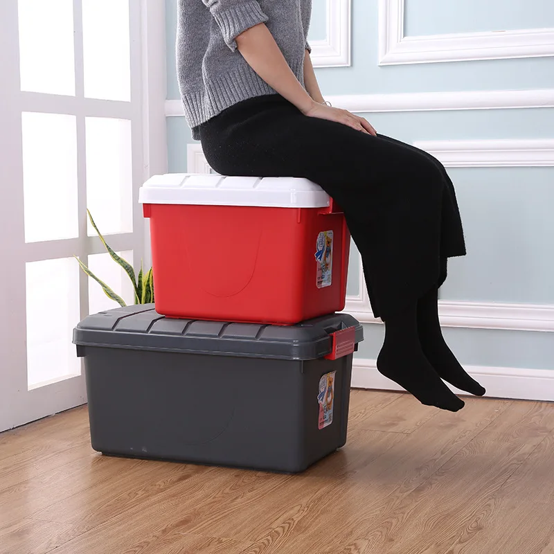 Large Capacity Car Trunk Storage Box Plastic Storage Bin Organizer