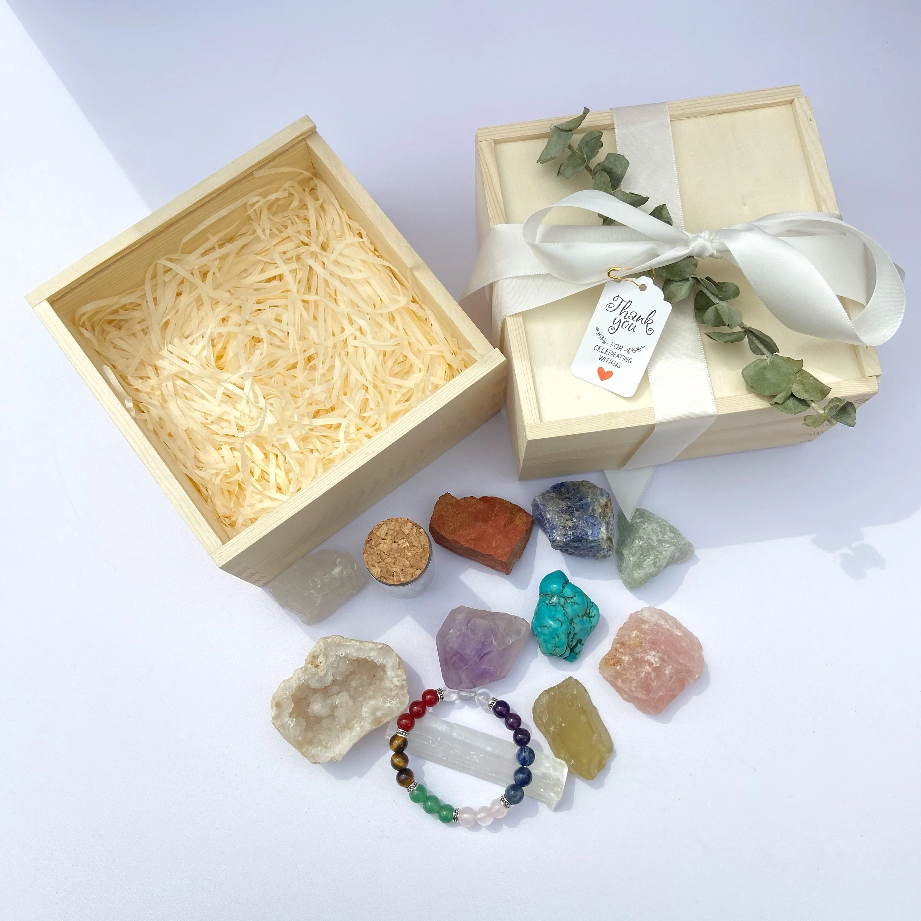 
Распродажа, натуральный кварц рейки Energy, аметист семь чакр, восстановление энергии, Хрустальная подарочная коробка 