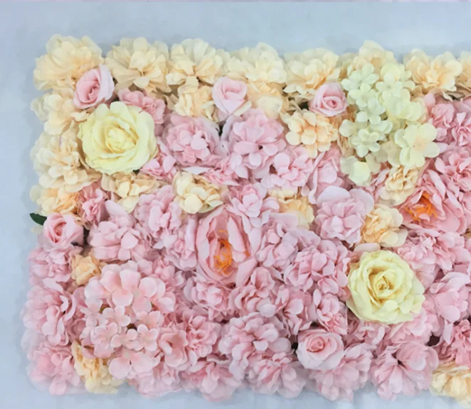 Wedding Decorative Backdrop Panels Artificial peony flower wall gradient ramp flower wall for home wedding shopwindow decoration