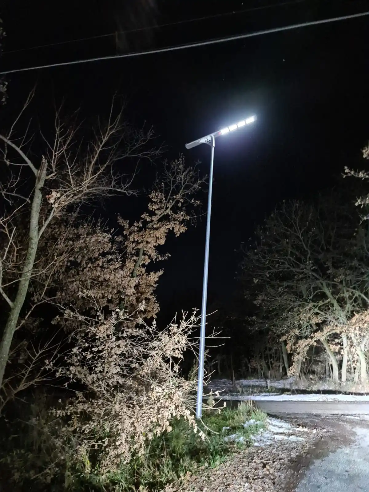 High Power All In One Solar Street Light Led 80W With PIR Motion Sensor Long Lighting Outdoor