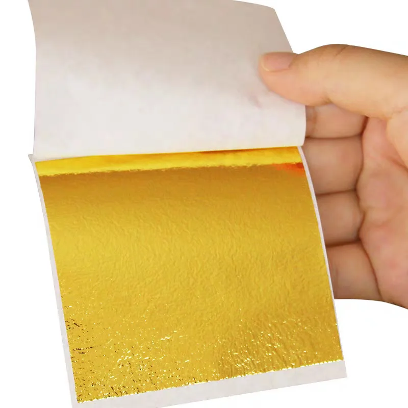 Gold Leaf for Arts Gilding Crafting Painting Furniture Decoration Gold Foil Sheets