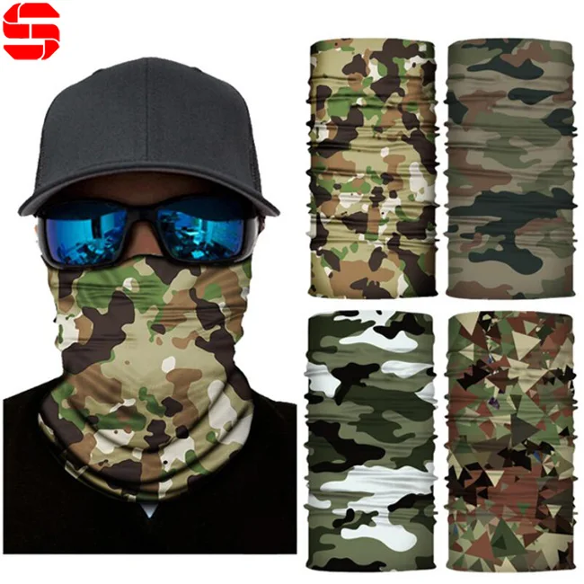 Wholesale Tube Paisley Neck Warmer Camo Cycling Neck Gaiter Tubular Bandanas Multifunctional Headwear