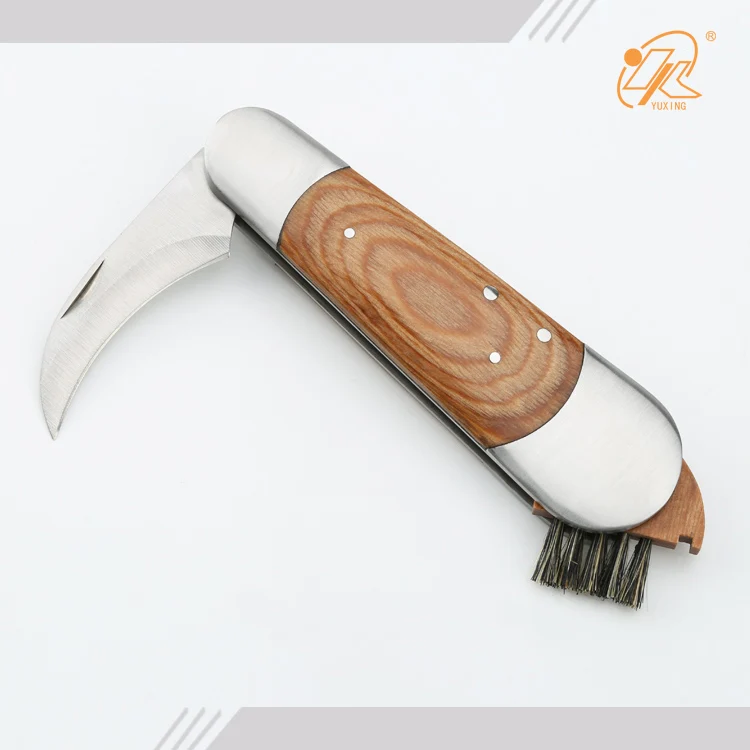 New design fashionable pakka wood handle stainless steel cutting knife camping knife mushroom knife camping accessories