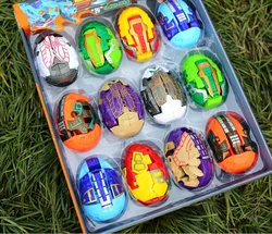 YIWU AULLAN Educational Toys Dinosaur Robot Action Figure Dinosaur  Eggs Toys Deformed Transform Dinosaur Egg