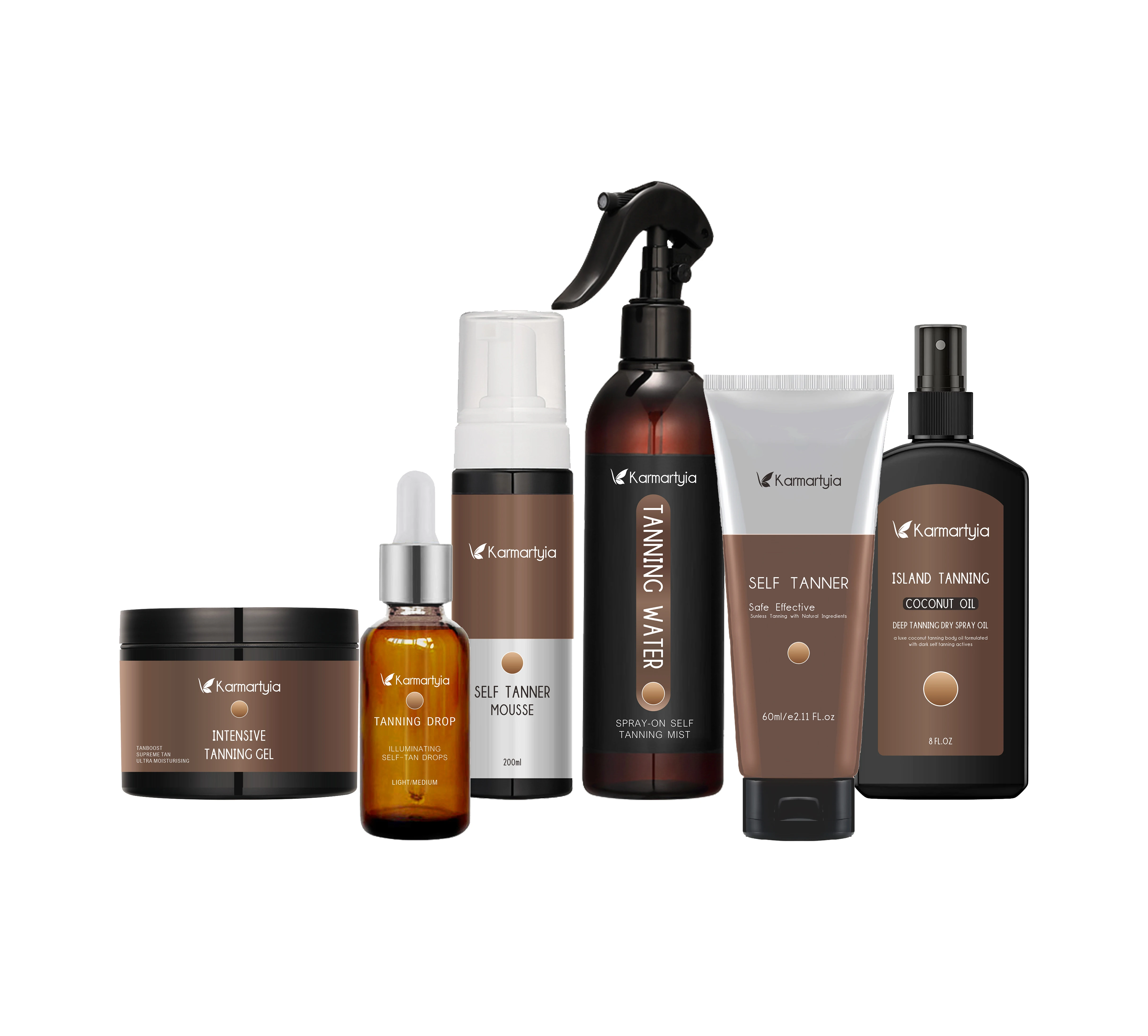 OEM Wholesale Medium to Deep Skin Tone Bronze Tinted Self-Tanning Lotion Sunless Tanning Lotion Natural Tan