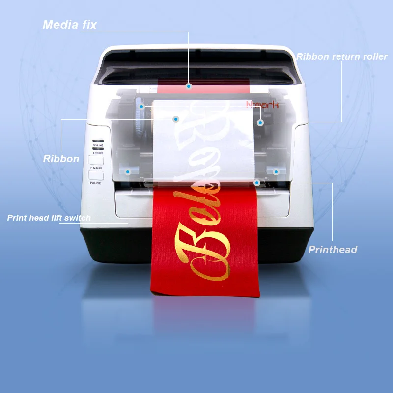 N-mark satin ribbon taffeta printing machine for flower shop using taffeta digital printer